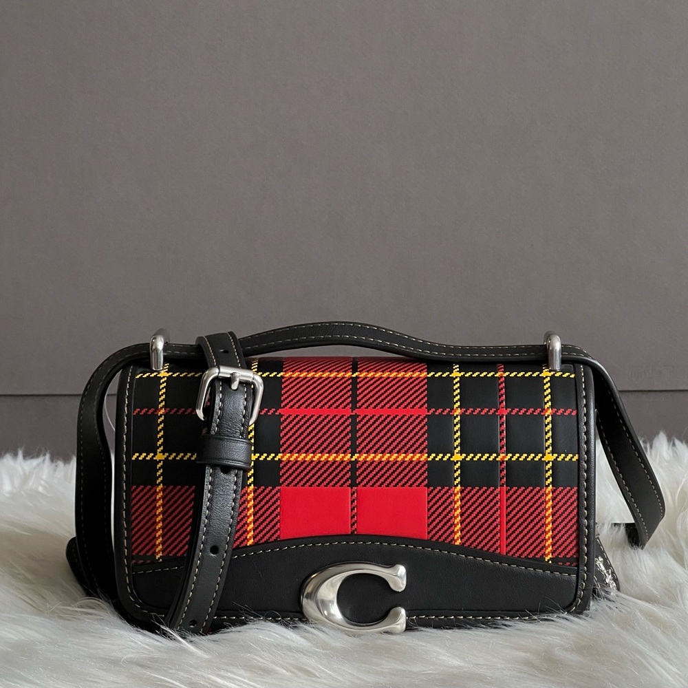 Coach Bandit Crossbody with Plaid Print
